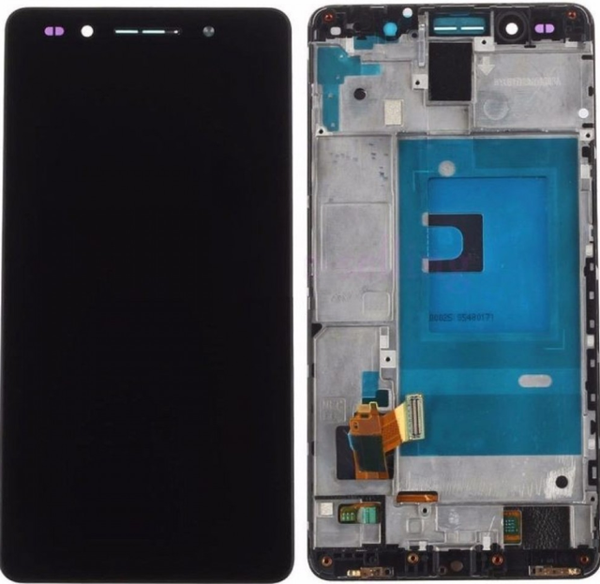 TE Huawei Honor 7 Uyumlu Çıtalı Servis Lcd Ekran Dokunmatik Siyah  - Image 1