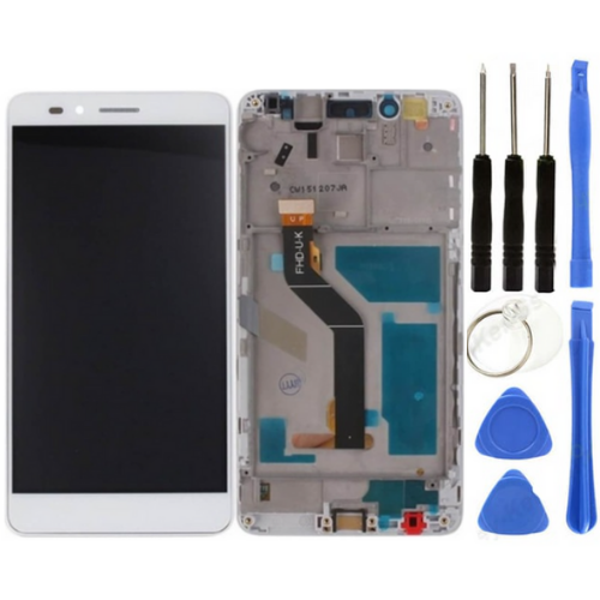 TE Huawei Honor 5X Uyumlu Çıtalı A Kalite Lcd Ekran Dokunmatik Beyaz + Tamir Seti - Image 1