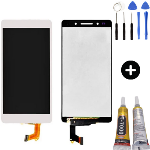 TE Huawei Honor 7 Uyumlu A Kalite Lcd Ekran Dokunmatik Beyaz + Montaj Seti - Image 1
