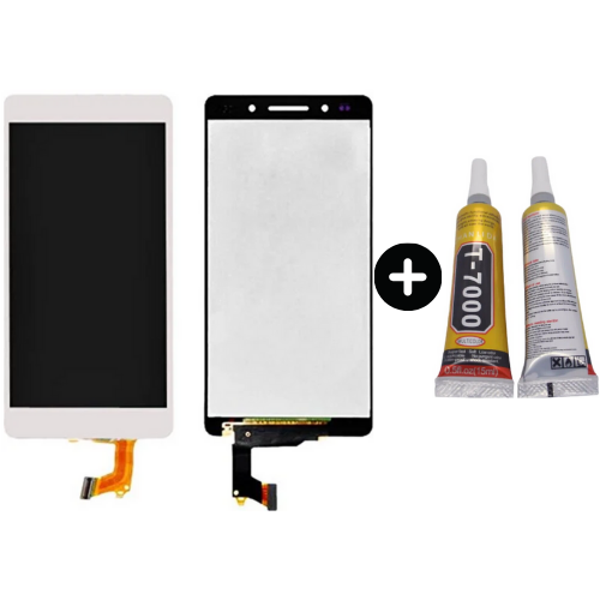 TE Huawei Honor 7 Uyumlu Lcd Ekran Dokunmatik Beyaz +B7000 - Image 1