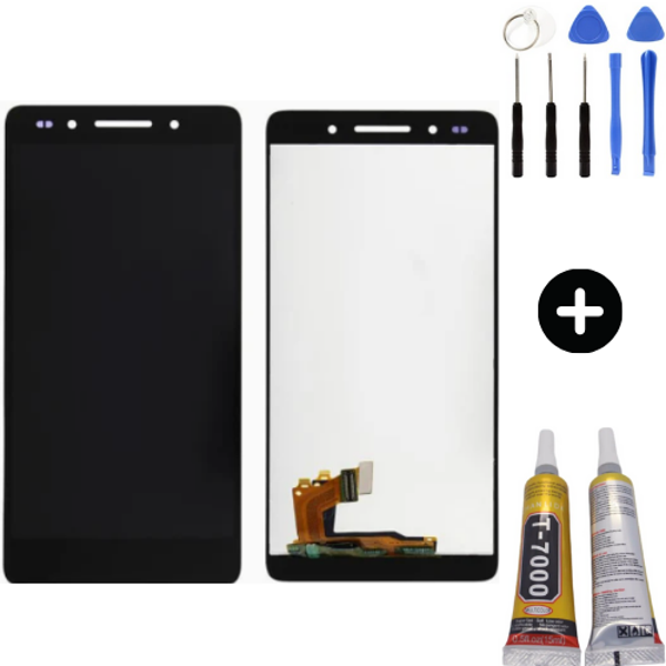 TE Huawei Honor 7 Uyumlu Lcd Ekran Dokunmatik Siyah + Montaj Seti - Image 1