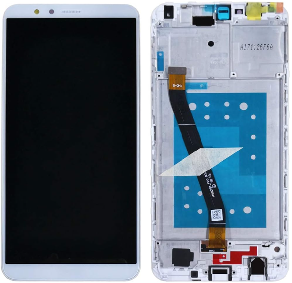 TE Huawei Honor 7X Uyumlu Çıtalı HK Lcd Ekran Dokunmatik Beyaz    - Image 1