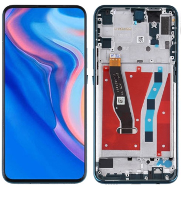 TE Huawei P Smart Z Uyumlu Çıtalı OLED Lcd Ekran Dokunmatilk Yeşil      - Image 1