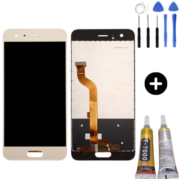 TE Huawei Honor 9 Uyumlu OLED Lcd Ekran Dokunmatik Gold + Montaj Seti - Image 1