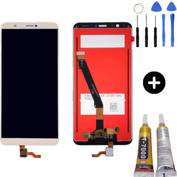 TE Huawei P Smart Uyumlu A Kalite Lcd Ekran Dokunmatik Gold  + Montaj Seti - Image 1