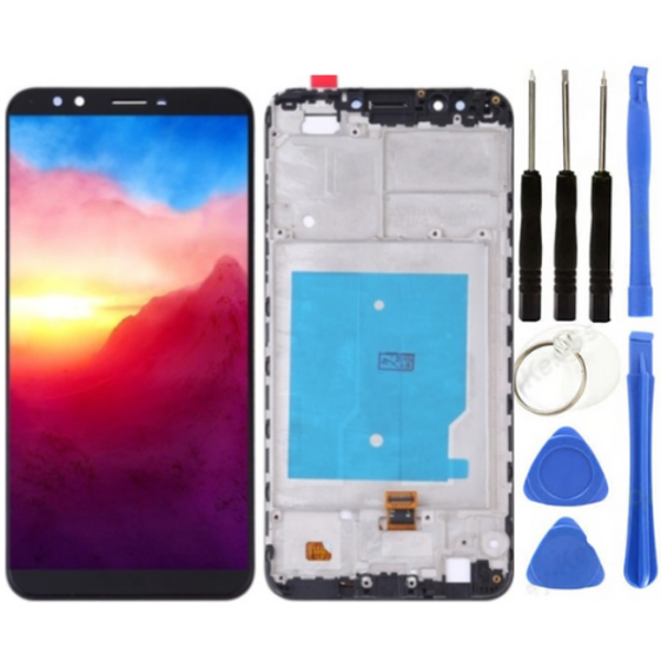 TE Huawei Y7 2018 Uyumlu Çıtalı OLED Lcd Ekran Dokunmatik Siyah + Tamir Seti - Image 1