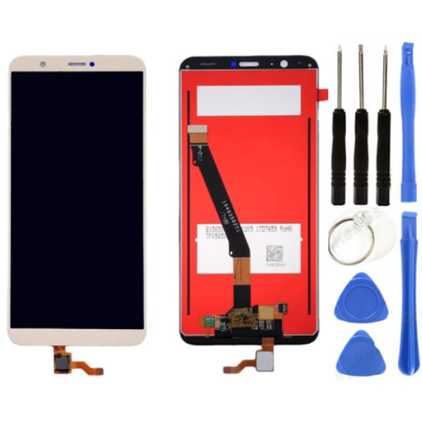 TE Huawei P Smart 2018 Uyumlu HK Lcd Ekran Dokunmatik Gold + Tamir Seti - Image 1