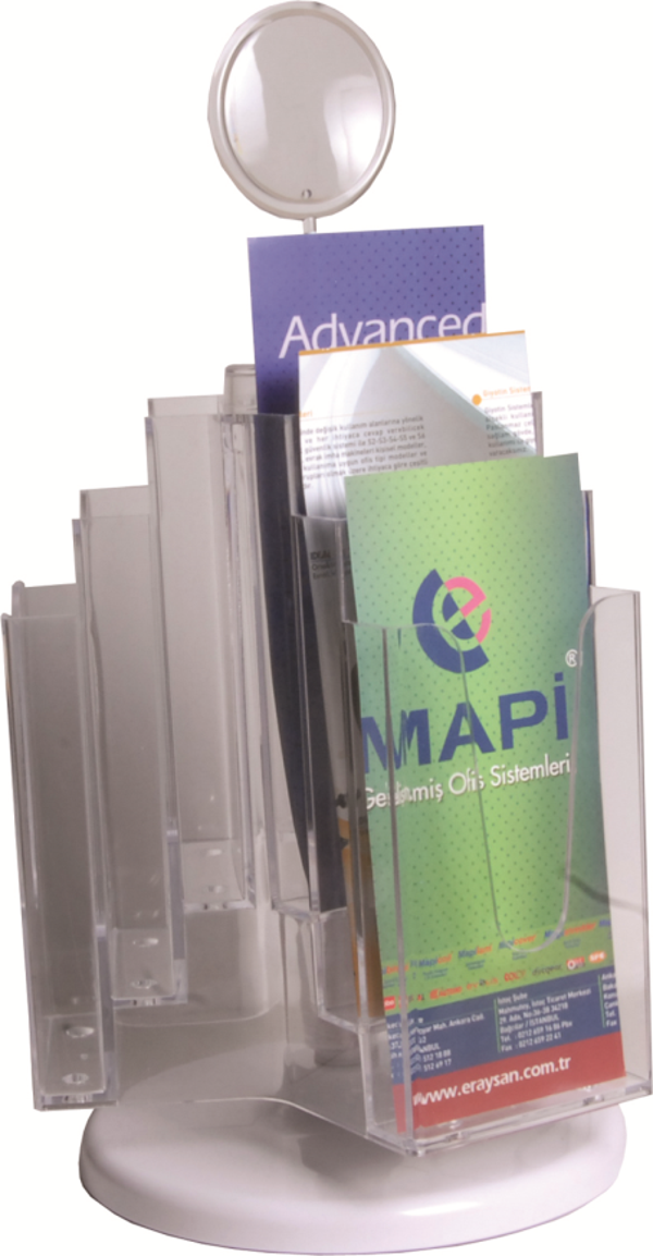 MAPİ 3 YÖNLÜ 6 AFİŞ TAŞIYICI STAND (DÖNER SİS.)        (A4) - Image 1