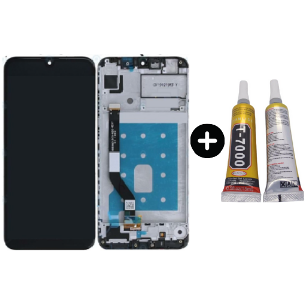 TE Huawei Y7 2019 Uyumlu Çıtalı HK Lcd Ekran Dokunmatik + B7000 - Image 1