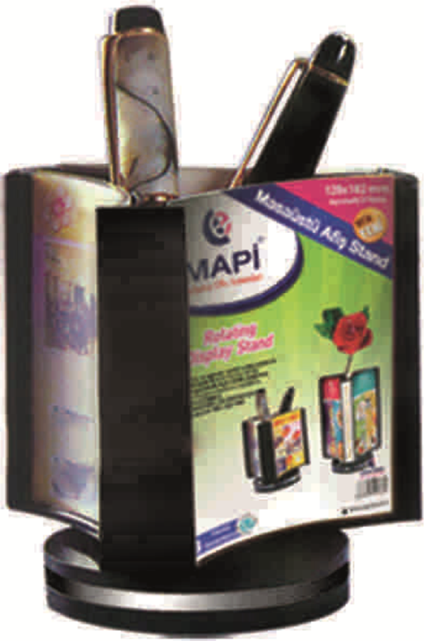 MAPİ 3 YÖNLÜ AFİŞ TAŞIYICI STAND (DÖNERLİ SİS.) (100X100) - Image 1