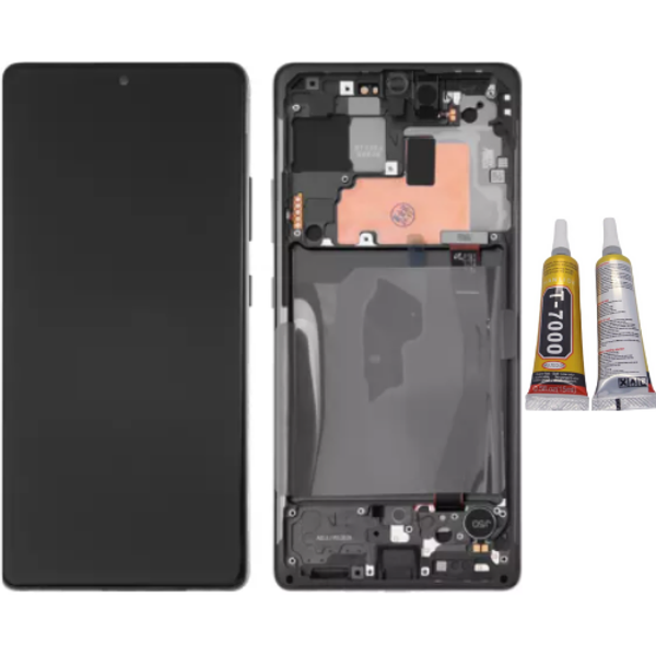 TE Samsung S10 Lite G770F Uyumlu Çıtalı OLED Lcd Ekran Siyah  - Image 1