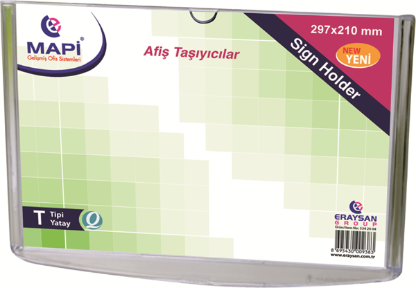 MAPİ T TİPİ YATAY AFİŞ TAŞIYICI STANDLAR (A4) - Image 1