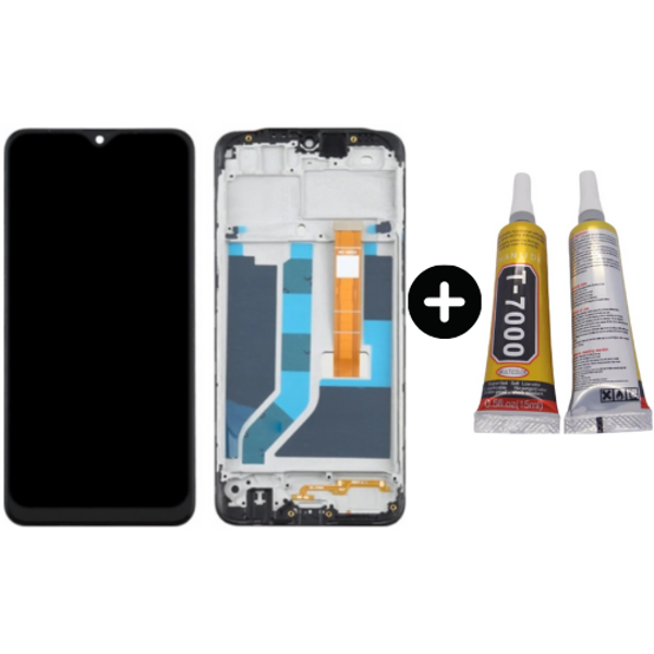 TE Oppo A5s Çıtalı Lcd Dokunmatik Ekran + B7000 - Image 1