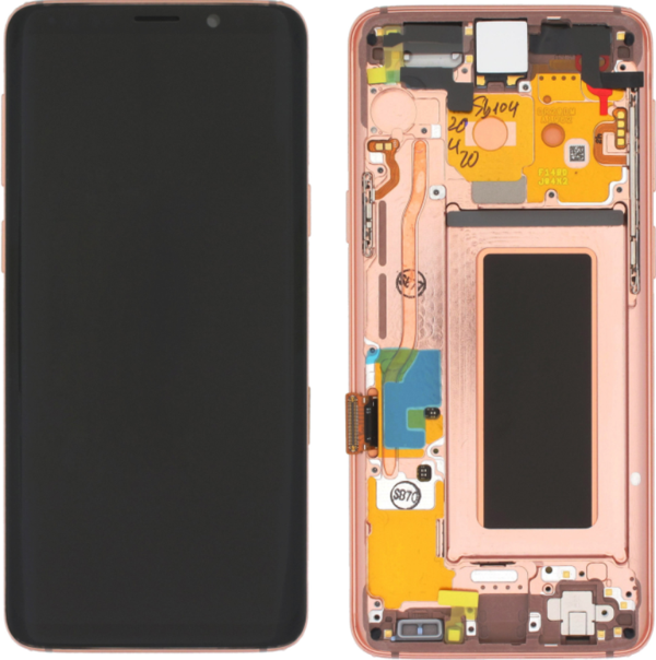 TE Samsung S9 G960F Uyumlu Çıtalı OLED Lcd Ekran Gold - Image 1