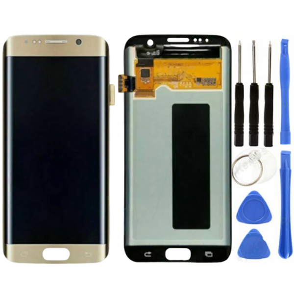 TE Samsung S7 Edge G935F Uyumlu Lcd Ekran Servis Gold Tamir Seti - Image 1