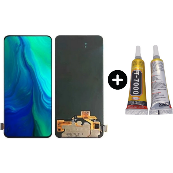 TE Oppo Reno 10X Zoom HK Lcd Dokunmatik Ekran + B7000 - Image 1