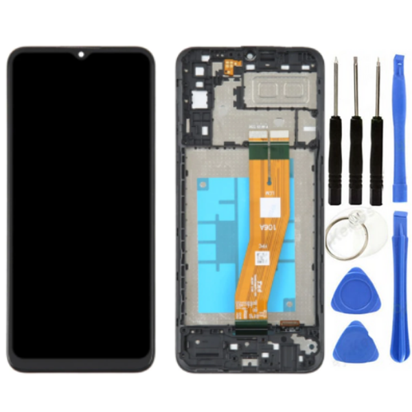 TE Samsung M03 M035 Uyumlu Çıtalı Lcd Ekran + Tamir Seti - Image 1