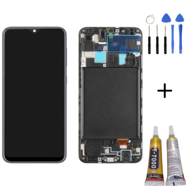TE Samsung M10s M107 Uyumlu Çıtalı OLED Lcd Ekran + Montaj Kiti - Image 1