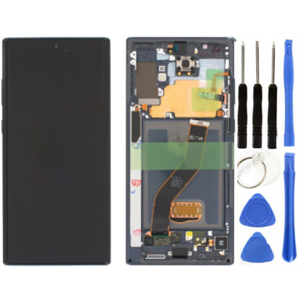 TE Samsung Note 20 5G N981 Uyumlu Çıtalı Lcd Ekran Servis Siyah - Image 1