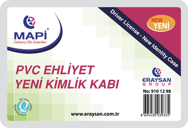 MAPİ PVC EHLİYET YENİ KİMLİK KABI 100'LÜ PAKET - Image 1