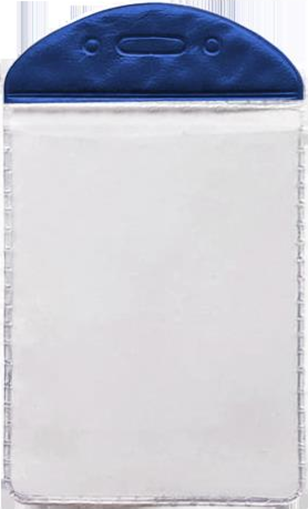 MAPİ PVC KART POSETLERİ (DİKEY) MAVİ SERİTLİ 100'LÜ PAKET - Image 1