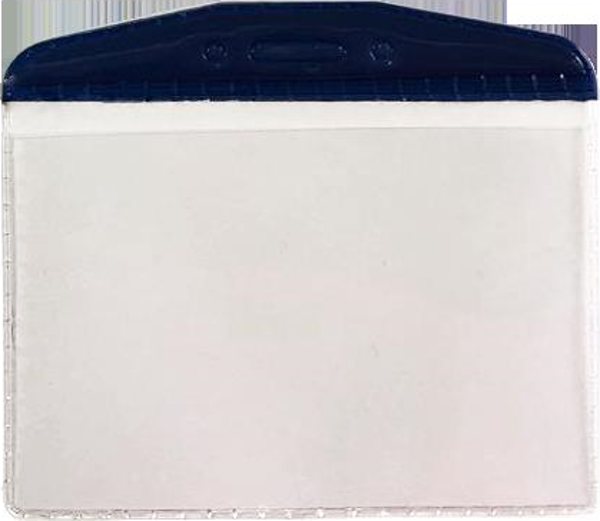 MAPİ PVC KART POSETLERİ (OVAL) LACİVERT SERİTL100'LÜ PAKET - Image 1