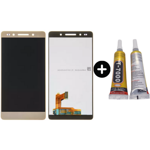 TE Huawei Honor 7 Uyumlu HK Lcd Ekran Dokunmatik Gold +B7000 - Image 1