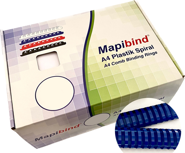 MAPİBİND 50MM PLASTİK SPİRAL LACİVERT50 AD - Image 1