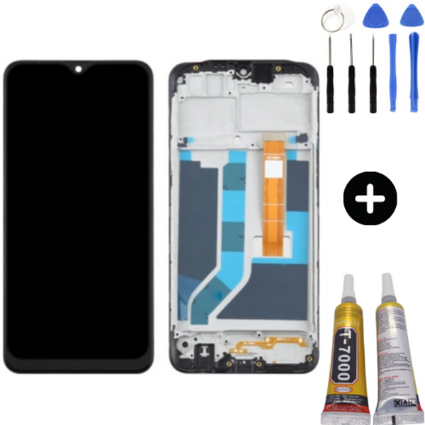 TE Oppo A5s Çıtalı HK Lcd Dokunmatik Ekran + Montaj Seti - Image 1