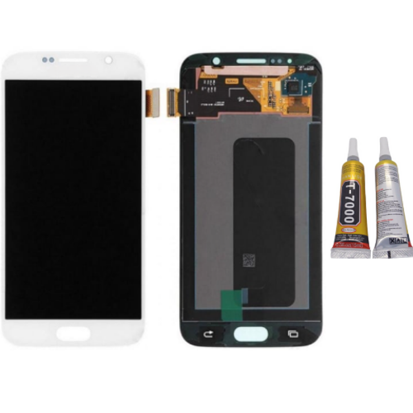TE Samsung Note 5 N920 Uyumlu Lcd Ekran Beyaz + B7000 - Image 1