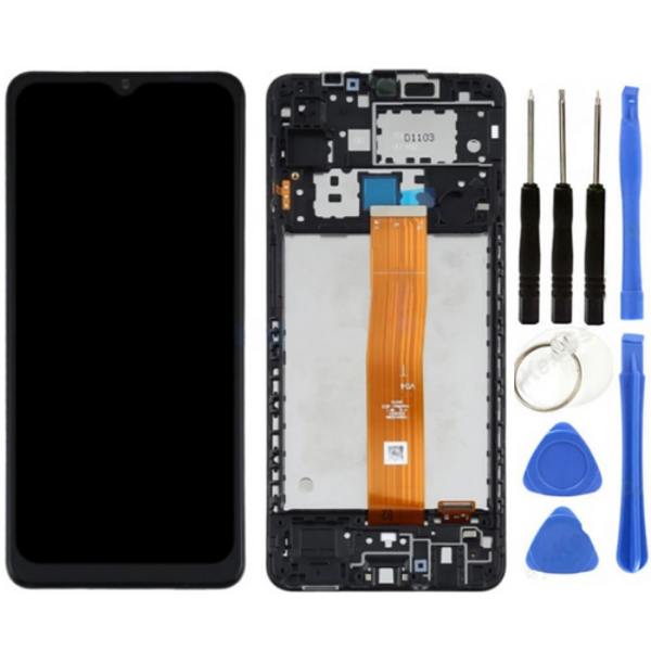 TE Samsung M02 M022 Uyumlu Çıtalı Lcd Ekran Servis + Tamir Seti  - Image 1