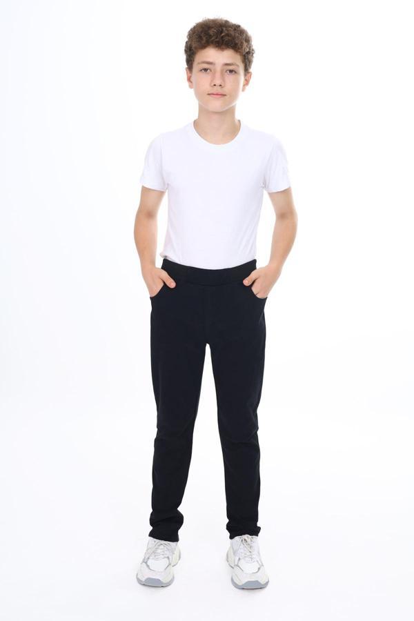 Erkek Çocuk Okul Pantolonu Kaşkorseli Beli Lastikli 8431-8331 - Image 1