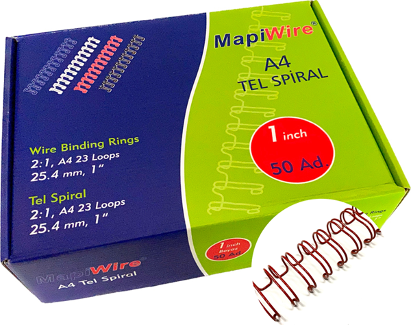 MAPİWİRE 1 INCH KUTU TEL KIRMIZI 50 AD. - Image 1