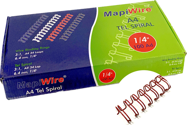 MAPİWİRE 1/4 KUTU TEL KIRMZ 100 AD. - Image 1