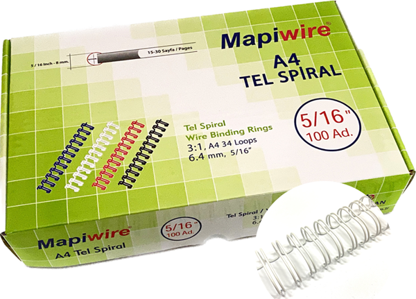 MAPİWİRE 5/16 KUTU TEL BEYAZ    100 AD. - Image 1