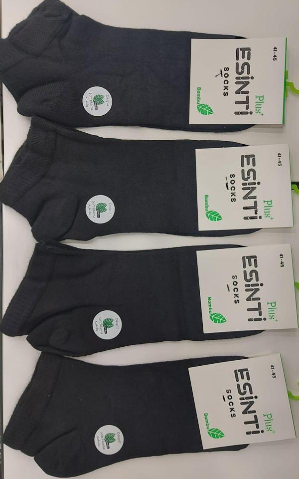 ESİNTİ ERKEK BAMBU PATİK ÇORAP 6 ADET - Image 1