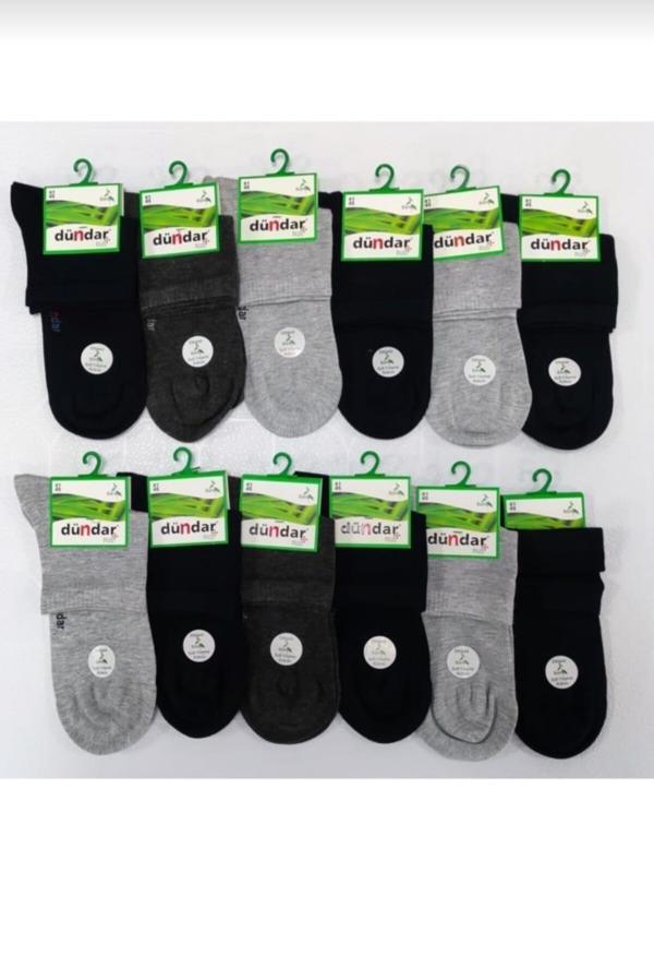 DÜNDAR PLUS 4131 ERKEK BAMBU KISA KONÇ ÇORAP 6 ADET - Image 1