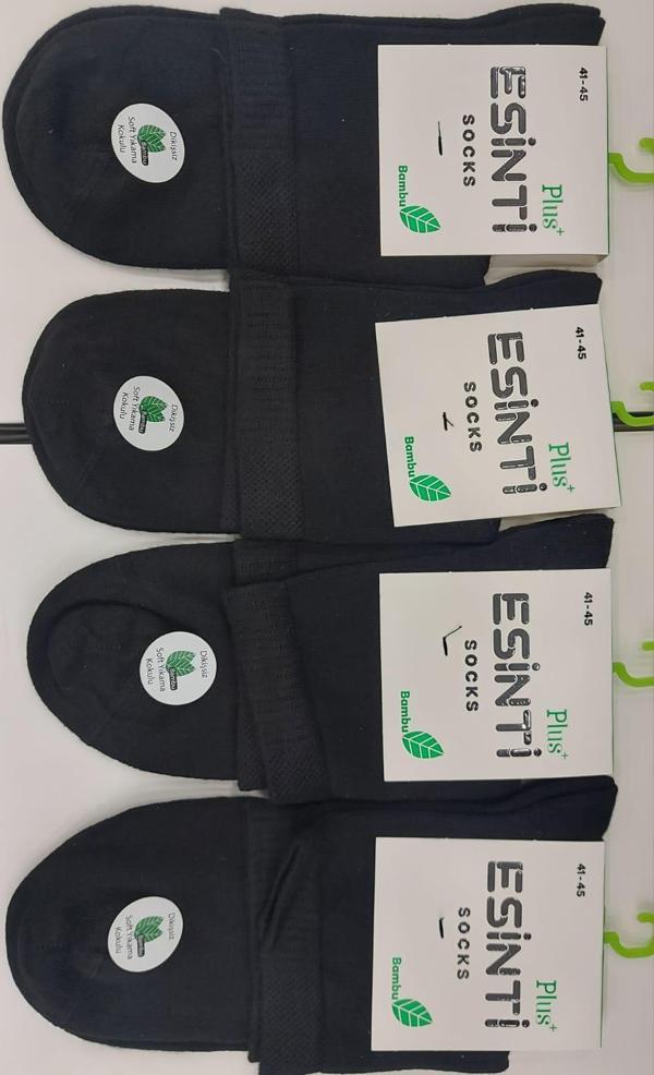 ESİNTİ ERKEK BAMBU KISA KONÇ ÇORAP 12 ADET - Image 1