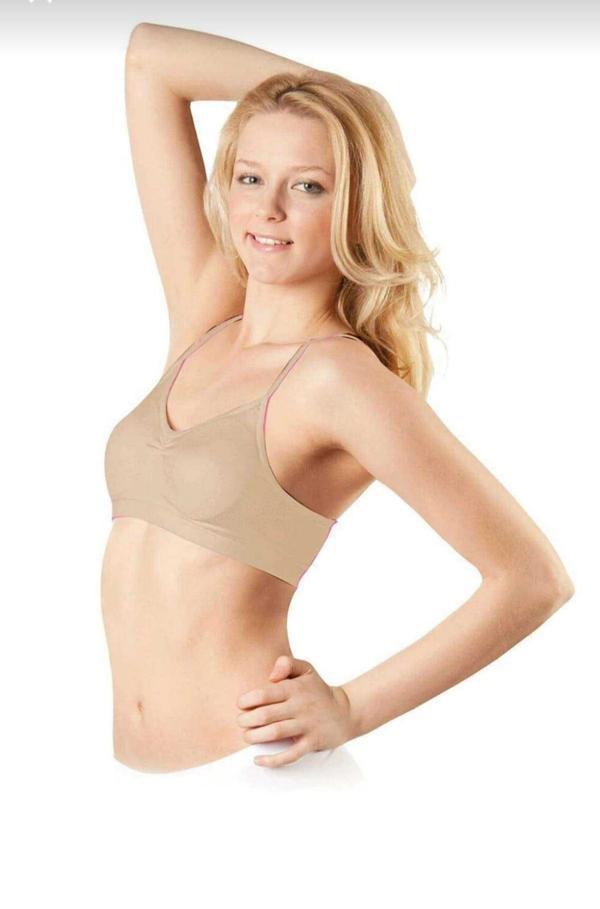 ELİT LİFE 770 ( B-01 ) BAYAN İP ASKILI DİKİŞSİZ PEDLİ BÜSTİYER 3 ADET  - Image 1