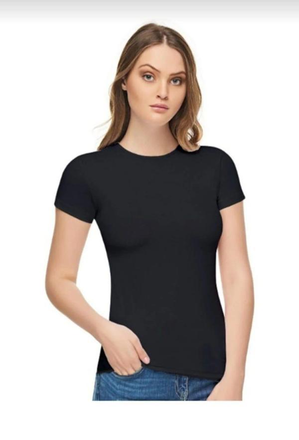 TUTKU ELİT 2202 KADIN ELASTAN SIFIR YAKA YARIM KOL ATLET 10 ADET - Image 1