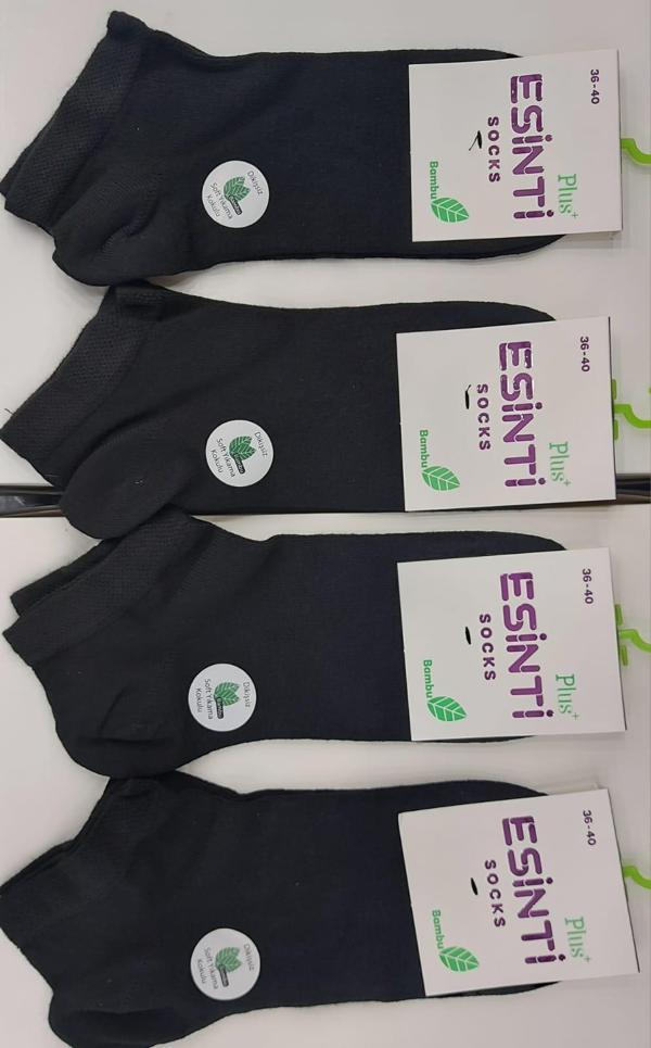 ESİNTİ BAYAN BAMBU PATİK ÇORAP 6 ADET - Image 1