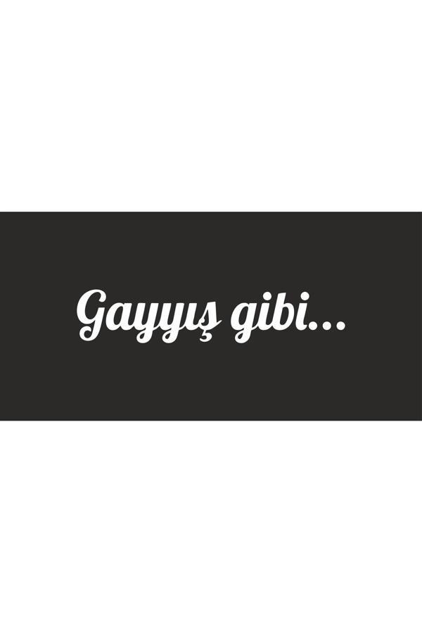 Hediyenebak Gayyış Gibi Araç, Araba, Oto, Motorsiklet, Kask, Laptop, Cam Sticker 20X4 Cm - Image 1