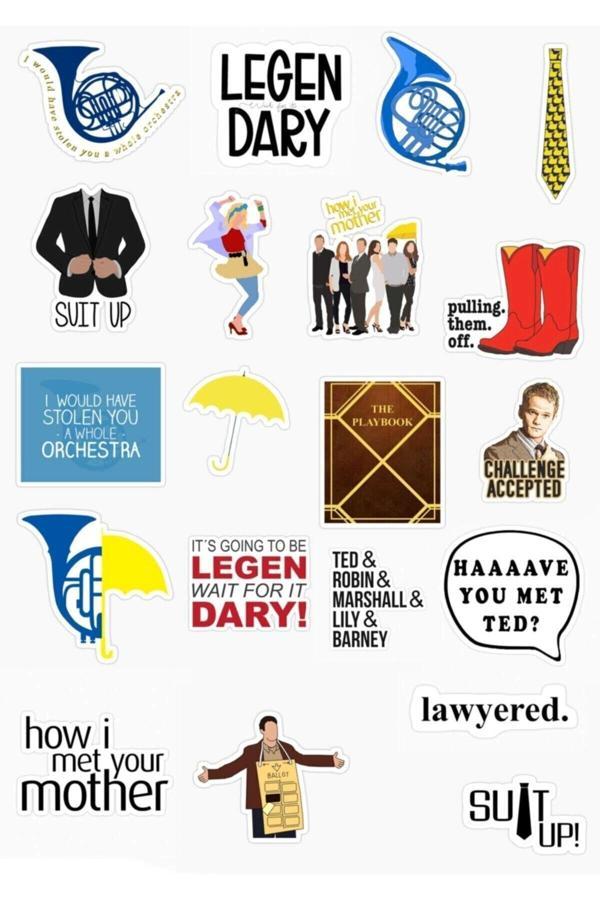 Hediyene Bak Himym 20'Li Özel Tasarım Sticker Seti - Image 1