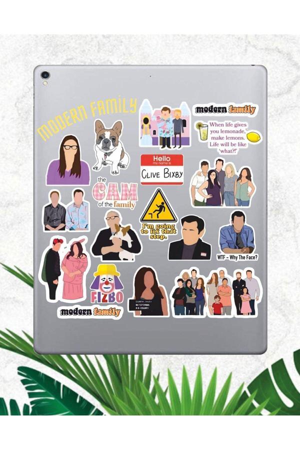 Hediyene Bak Modern Aile Sticker Seti, Çıkartma, Ajanda Bujo Scrapbook Kolaj Etiket Bullet Journal - Image 1