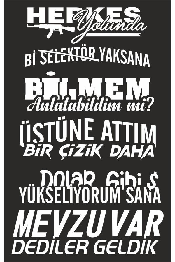 Hediyenebak Arka Cam Herkes Yolunda Araç, Araba, Oto, Motorsiklet, Kask, Laptop, Cam Sticker 30X20 Cm - Image 1