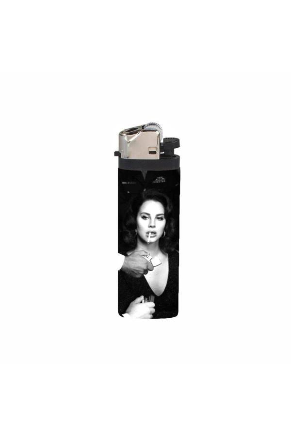 Hediyenebak Çakmak Lana Del Rey Efkar Yazılı Full Kaplamalı Gazlı Çakmak - Image 1