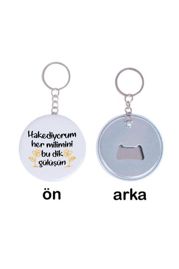 Hediyenebak 2'Li Hakediyorum Her Milimini Tasarımlı Özel Açacaklı Anahtarlık - Image 1