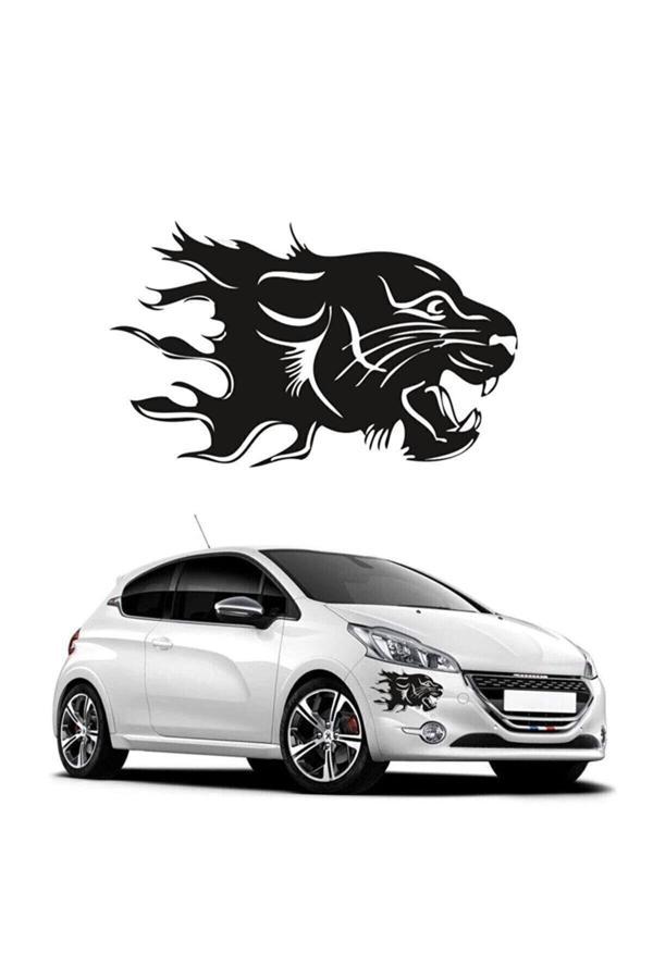 Hediyene Bak Panter Araç, Araba, Oto, Motorsiklet, Kask, Laptop, Cam Sticker 20X20 Cm - Image 1