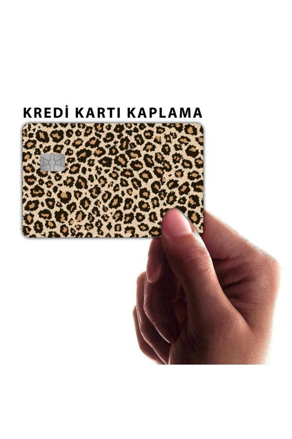 Hediyenebak Leopar Desen Tasarımlı | Kart Kaplama Stickeri | Kredi/Banka Kartı Için Uyumlu - Image 1