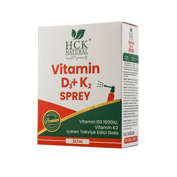 Hck Natural Vitamin D3 + K2 30 Soft Gel - Blister - Image 1